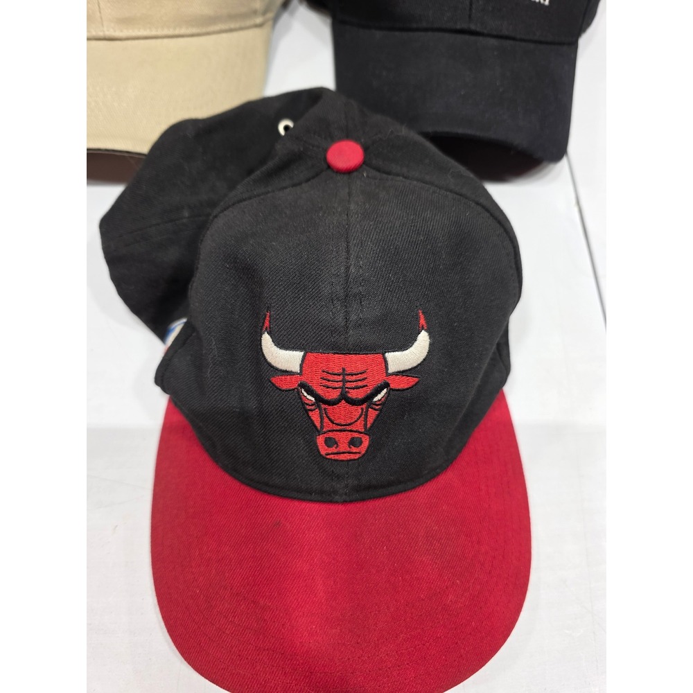 Chicago Bulls Baseball Caps 5 Pack NBA Fan Gear Red Black Tan - Picture 4 of 16